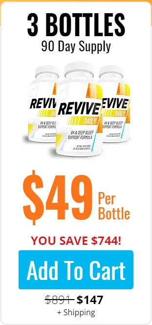 Revive Daily 3 bottle price